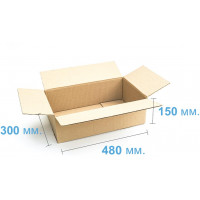 Коробка (480 х 300 х 150), бурая